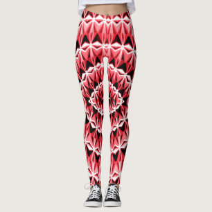 Leggings Un gaufrage rouge "Ratti_Creative_Arts" Legg