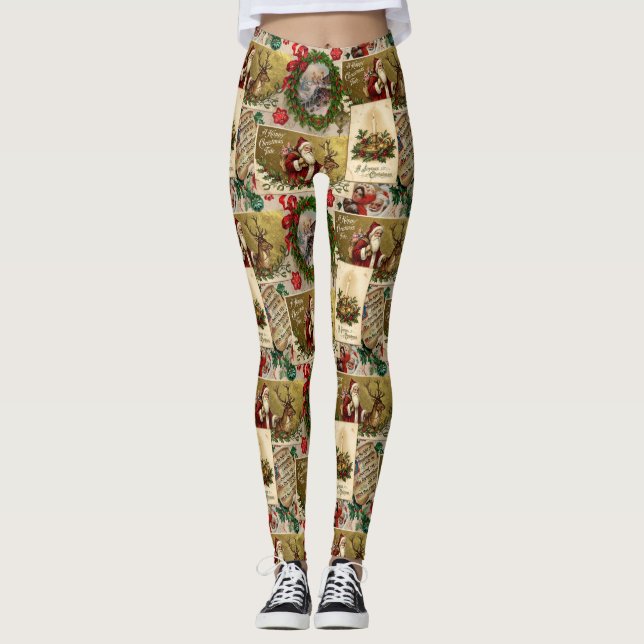 Leggings Un Joyeux Temps de Noël (Devant)