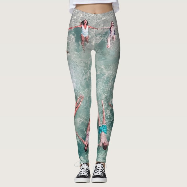 Leggings "Un moment amusant dans la mer" (Devant)