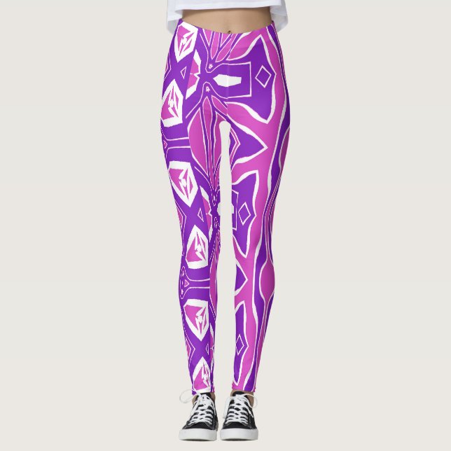 Leggings Un motif de tissu abstrait "Ratti_Creative_Arts" (Devant)