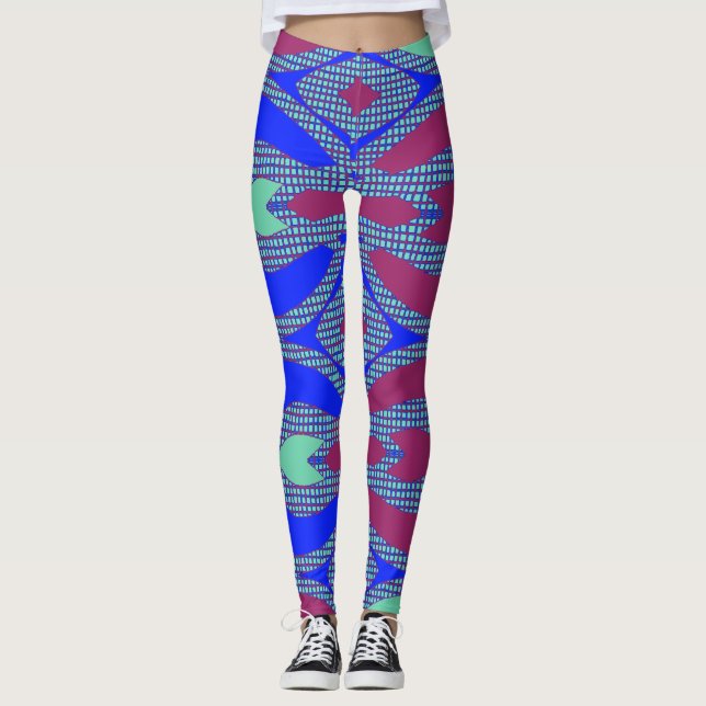 Leggings Un multicolore unique "Ratti_Creative_Arts" (Devant)