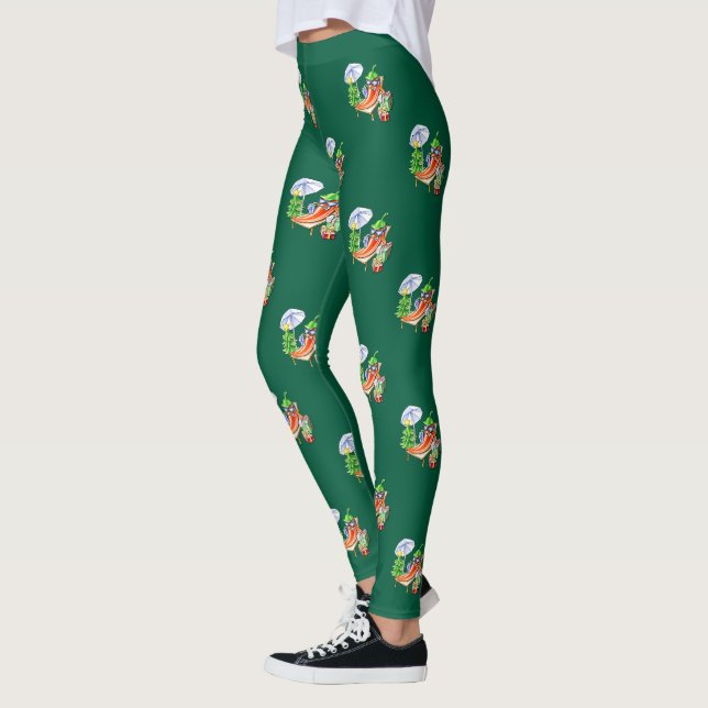 Leggings Un Noël au chili sur la plage (Gauche)