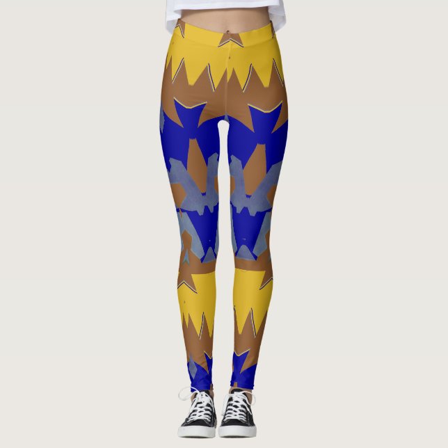 Leggings Un « Ratti_Creative_Arts » moderne sans couture mu (Devant)