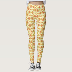 Leggings un superbe design Arrière - plan jaune et blanc