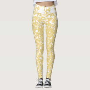 Leggings Un tapis jaune avec un motif répétitif motif resem