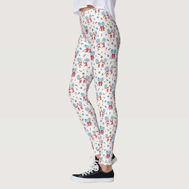 Leggings Une chose deux Motif de fête (Gauche)