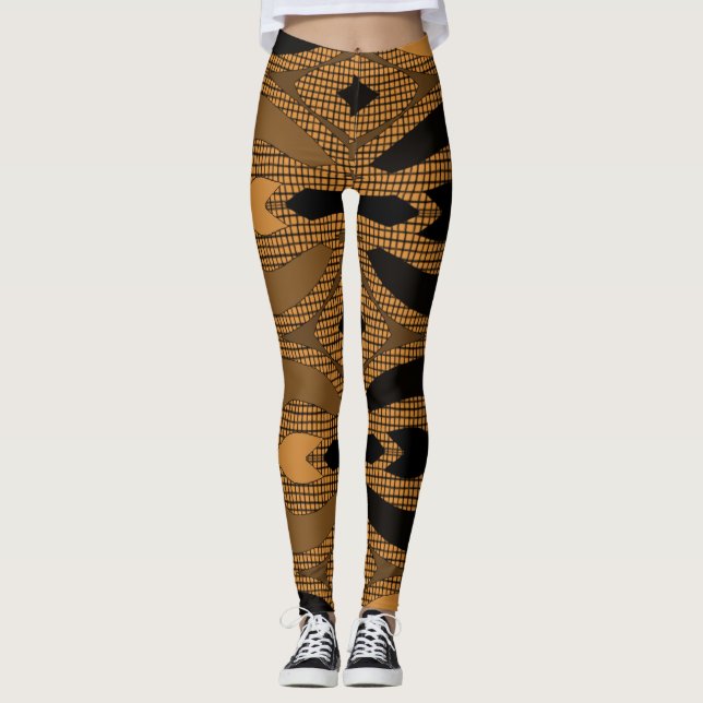 Leggings Une couleur multiple unique "Ratti_Creative_Arts" (Devant)