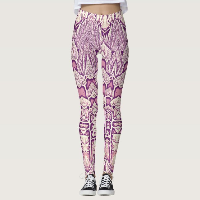 Leggings Une texture rose vibre "Ratti_Creative_Arts" (Devant)