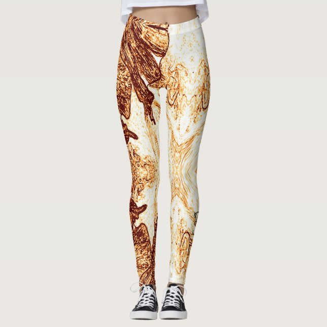 Leggings Une touche d'orange (Devant)