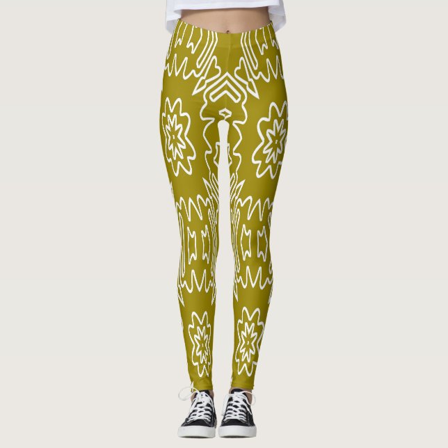 Leggings Une tradition "Ratti_Creative_Arts" sans couture (Devant)