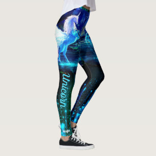 Leggings Unicorn Pegasus Dreamer Votre Texte Pantalon Yoga