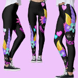 Leggings Unicorne, Fille d'anniversaire, fête d'anniversair<br><div class="desc">Unicorne,  Fille d'anniversaire,  fête d'anniversaire.</div>