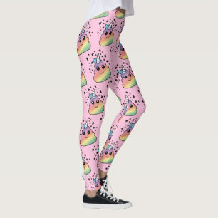 Leggings Unicorne Rainbow Poop Emoji