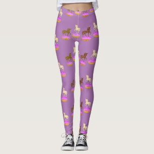 Leggings Unicorns Art Sweet Donuts