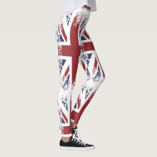 Leggings Union Jack (drapeau britannique), style grunge