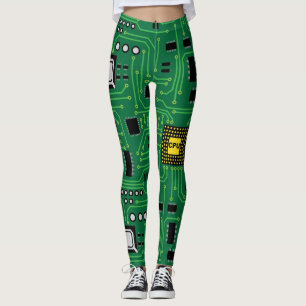 Leggings Unité centrale de traitement nerd de carte
