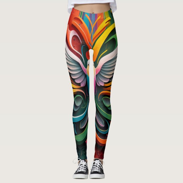 LEGGINGS UNITÉ EN VOL : UNE VISION DE LA PAIX (Devant)
