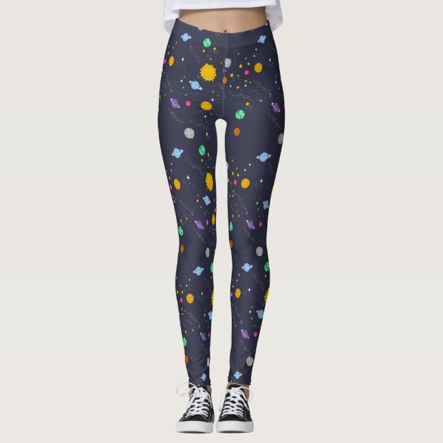 Leggings Univers, l'espace, leggins d'imaginaire pour des (Devant)