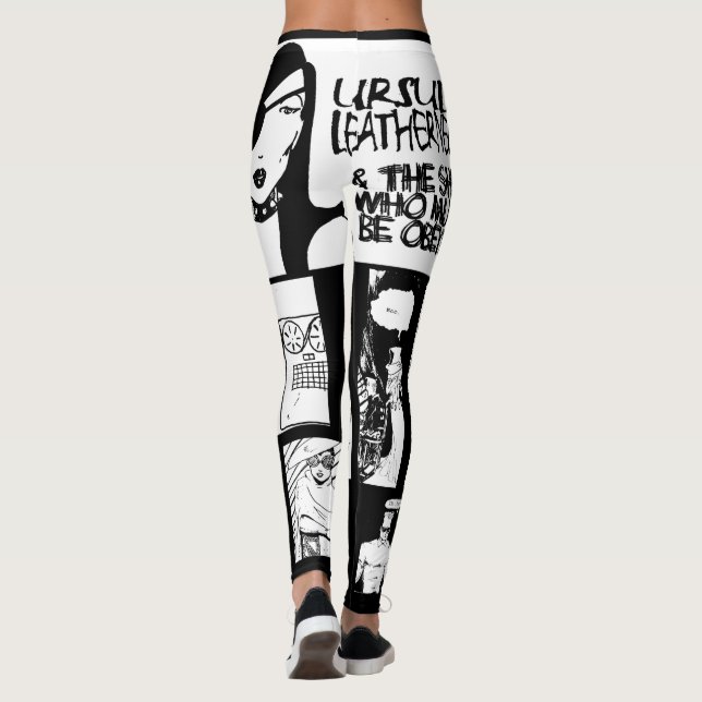 Leggings Ursula LEatherneck Punk Bande dessinée (Dos)