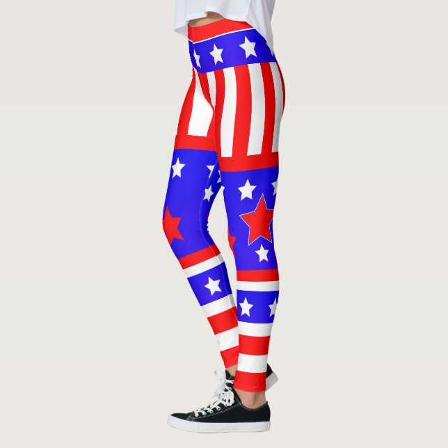 Leggings USA Stars and Stripes (Gauche)