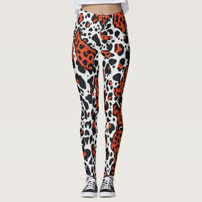Leggings vache amusante  (Devant)