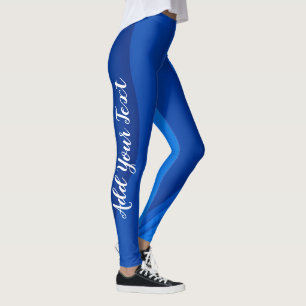 Leggings Vague Bleue Douce De Luxe