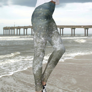 Leggings Vague déferlante éclaboussant l'océan