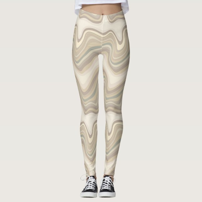 Leggings vague rétro neutre (Devant)