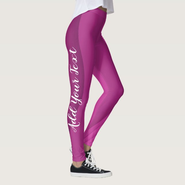 Leggings Vague rose douce de luxe (Droite)