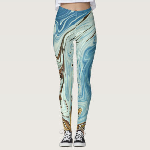 Leggings Vagues de printemps   Meilleure peinture colorée