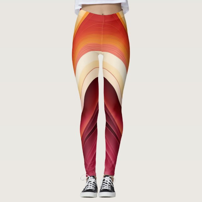 Leggings Vagues en fusion (Devant)