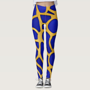 Leggings Vagues fracturées du paysage marin Abstrait 11