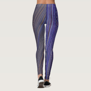 Leggings Vagues fracturées du paysage marin Abstrait 31