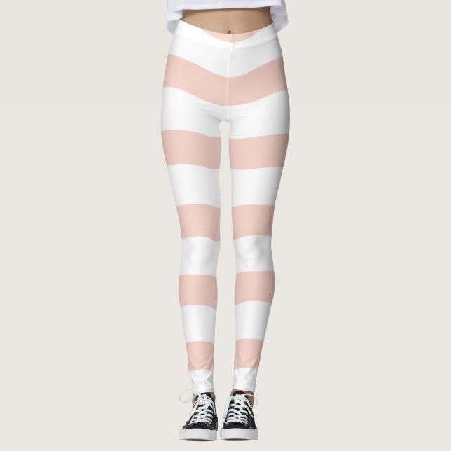 Leggings Vagues roses mignonnes motif sans couture|Concepti (Devant)