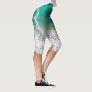 Leggings Vagues sur la plage de sable 