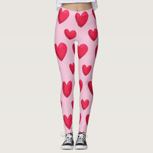 Leggings Valentine Arrière - plan Avec Amour Du Coeur