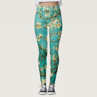 Van Gogh Bright Bleu Vert Floral Amandiers