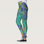 Leggings Van Gogh Irises. Impressionnisme vintage floral bl<br><div class="desc">Van Gogh "Irises" leggings. L'art de l'impressionnisme floral bleu.</div>