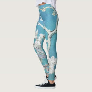 Leggings Van Gogh Painage en fleurs aux amandes
