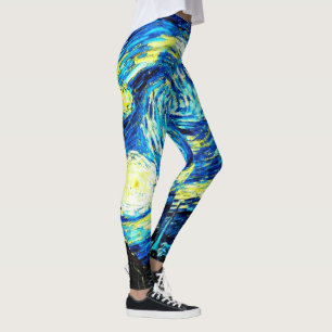 Leggings Van Gogh - Starry Night, célèbre peinture