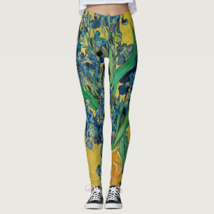 Leggings Van Gogh Vase avec l'impressionnisme classique d'I
