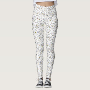 Leggings Vanille givrée Donut Arc-en-ciel arrosées Doughnut
