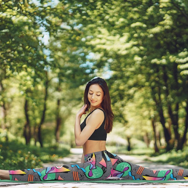 Leggings Vaporwave Synthwave Style Rétro 90 (Créateur téléchargé)