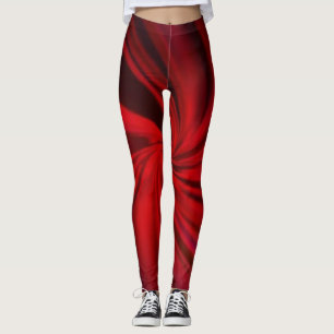 Leggings Vecteur rouge foncé Légendes de texture brillante 