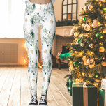 Leggings Végétation d'hiver Snowflakes Gold Noël<br><div class="desc">Ces leggings de Noël modernes et simples sont dotés d'un motif de verdure hivernale, de branches de pins, de baies et de flocons d'or. Ils ont été conçus dans le cadre de ma collection de Noël Gold Simplicity, qui comprend tout ce dont vous avez besoin pour les cadeaux, l'envoi de...</div>