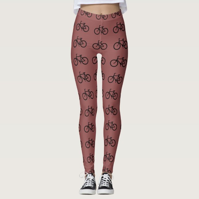 Leggings Vélos noirs Brown (Devant)