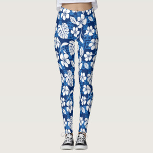 LEGGINGS VENDREDI ALOHA (BLEU)