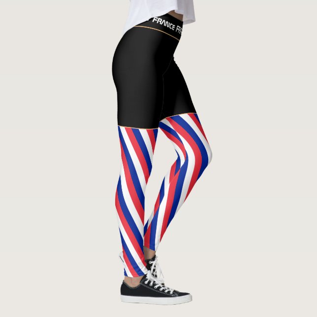 Leggings Ventilateur de voyage et de sport du drapeau franç (Droite)