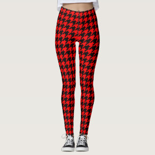 Leggings Vérification de la position de base rouge et noire