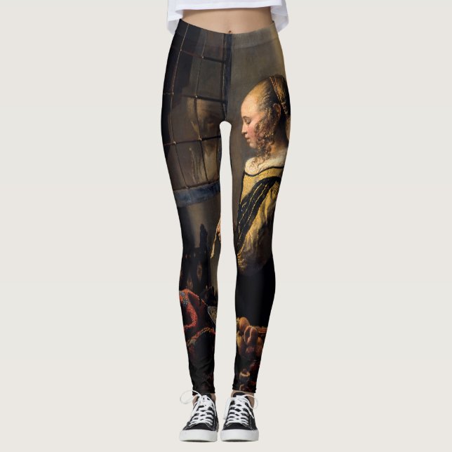 Leggings Vermeer - Fille lisant une lettre à une fenêtre ou (Devant)